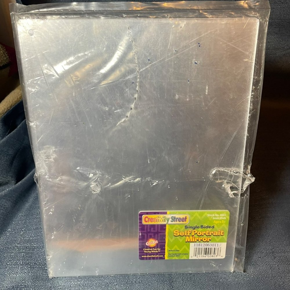 Creativity Street Single Self-Portrait Mirror, 8-1/2" x 11", 1 Count